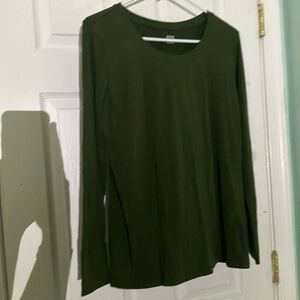 Dark green long sleeve Fitted